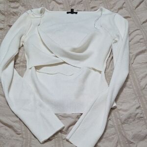 Dynamite Ivory Long Sleeve Top